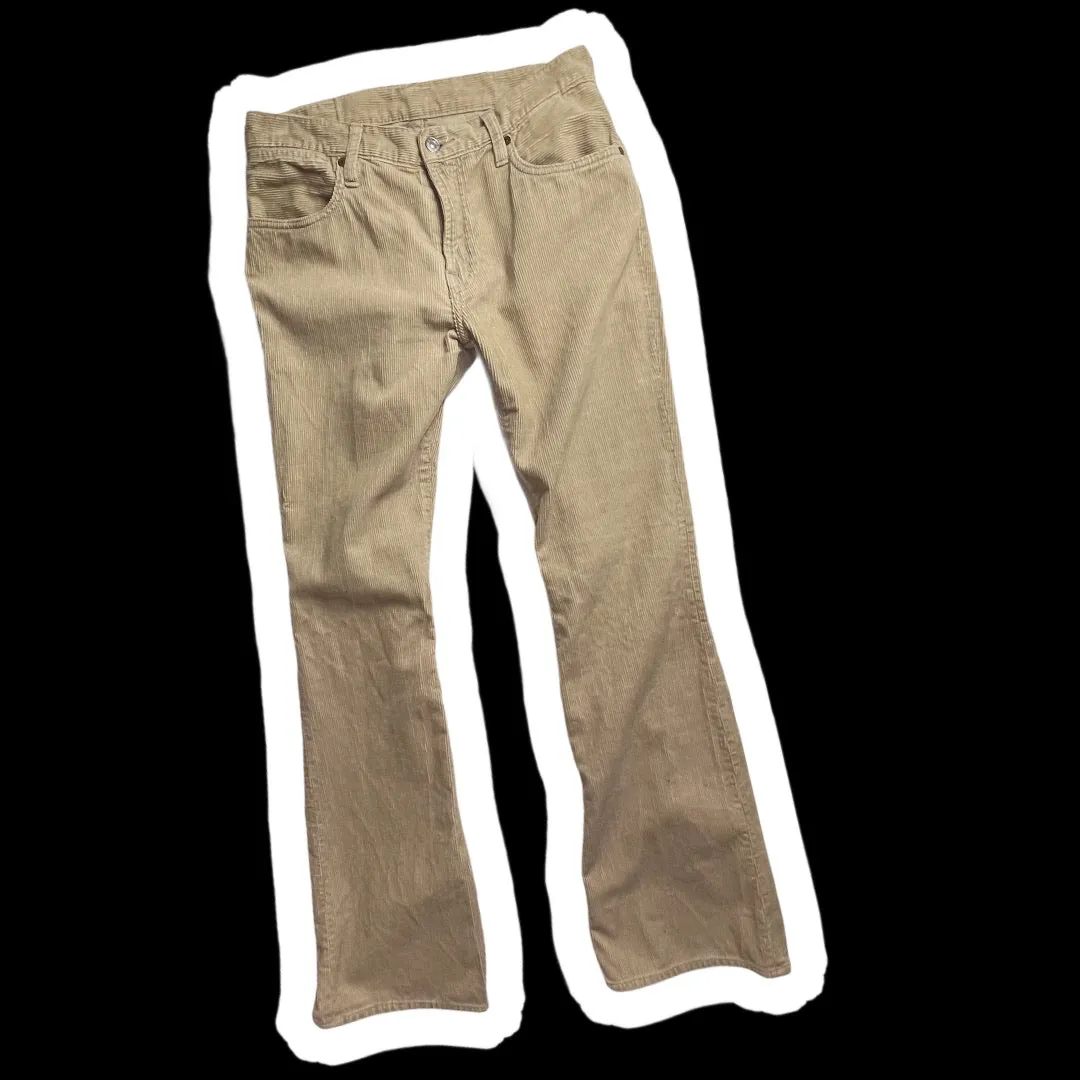 EVISU : CORDUROY FLARED PANTS