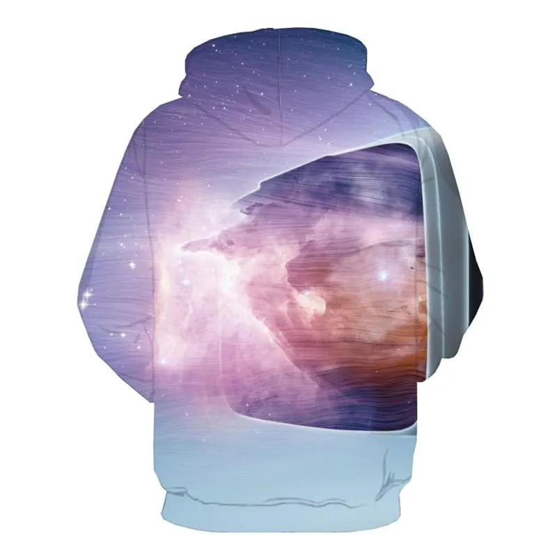 Galaxy Sweatshirts men Dizziness Sweatshirt Printed Colorful Hoodie Print Psychedelic Hooded Casual
