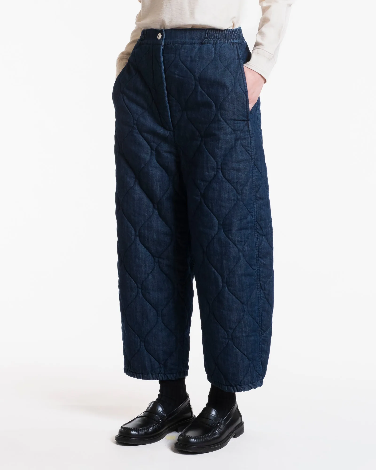 G.o.D Karate Pants Quilted Denim Indigo