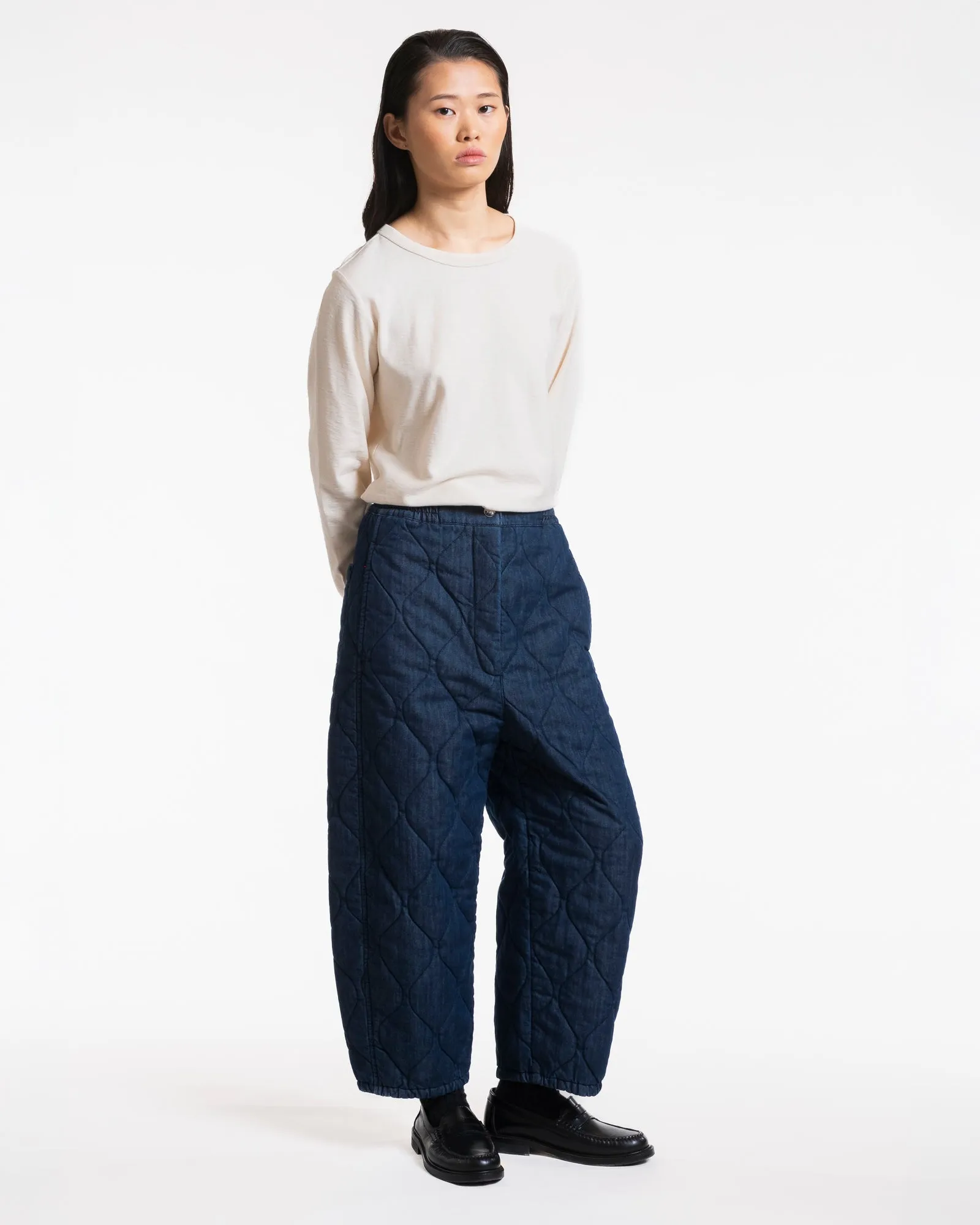 G.o.D Karate Pants Quilted Denim Indigo