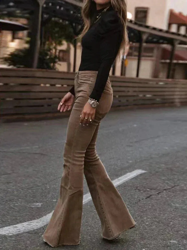 Grace - Flared Corduroy Trousers