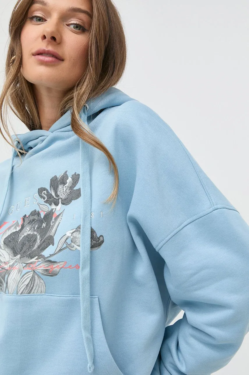 Guess Cassiopea Hooded Floral Print Sweatshirt