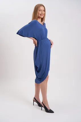 Hi-Low Midi Maternity Dress