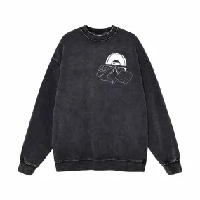 Hip Hop Cool Guy Vintage Washed Sweatshirt