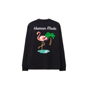 Human Made Long Sleeve Flamingo T-shirt Black