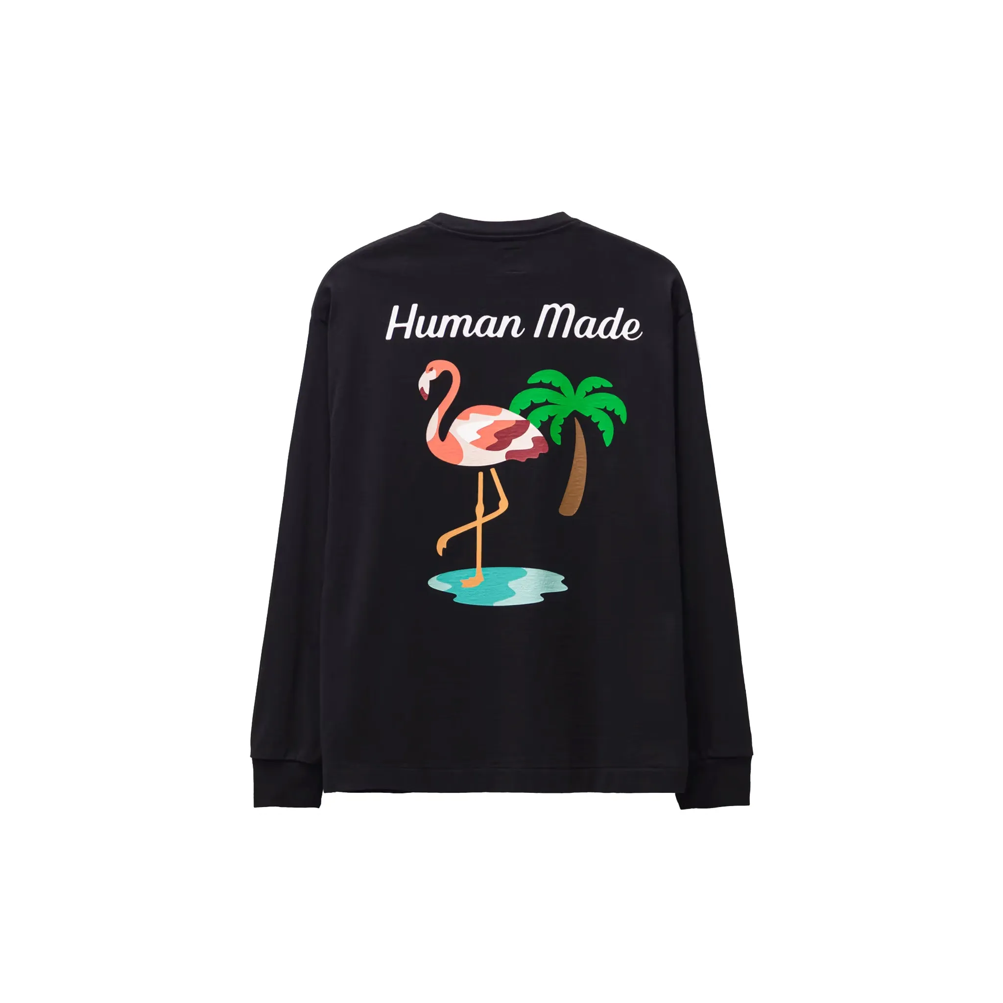 Human Made Long Sleeve Flamingo T-shirt Black