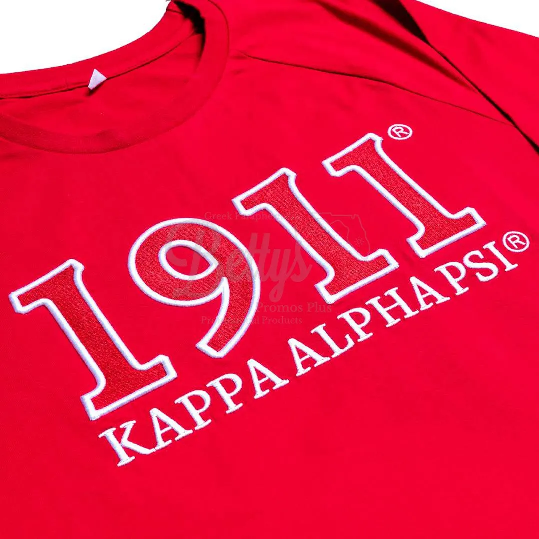 Kappa Alpha Psi ΚΑΨ 1911 Embroidered Long Sleeve T-Shirt