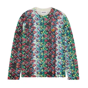 Kenzo Men's 'Blurred Flowers' Wool Jumper Sweater