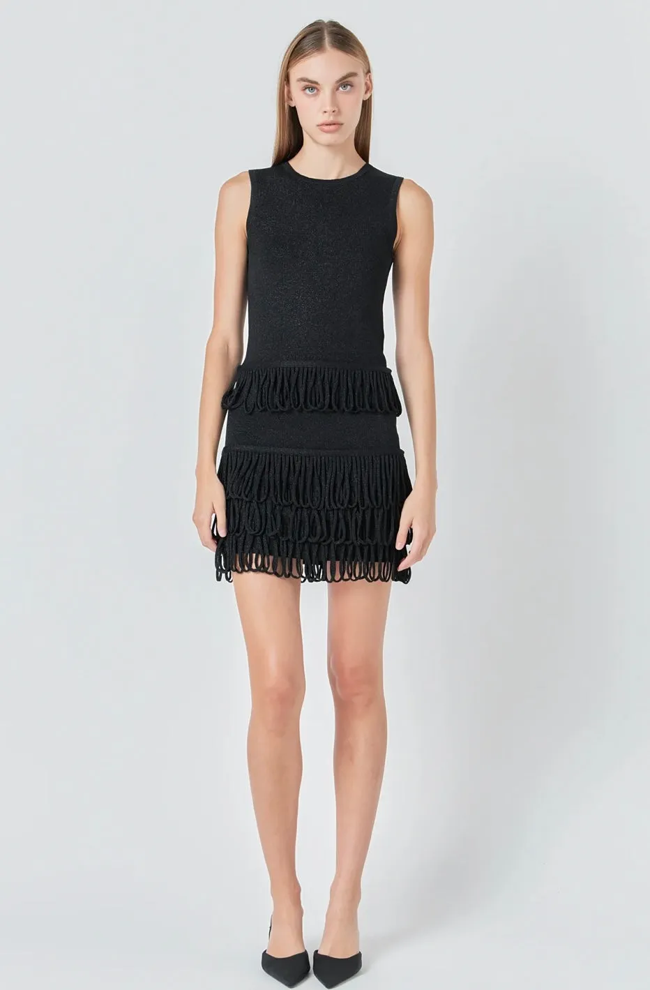 Lurex Knit Loop Top