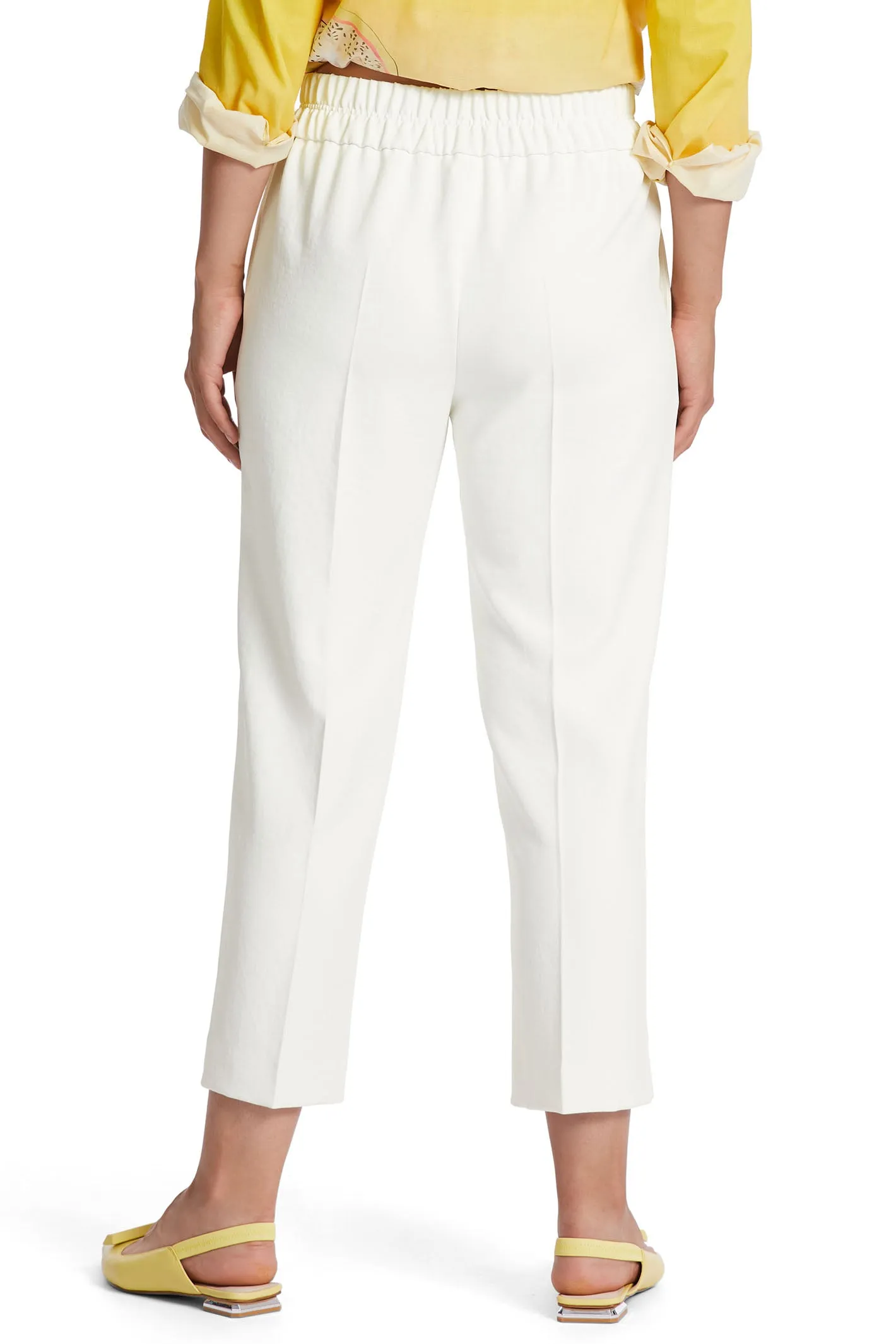 Marc Cain Collection WC 81.25 W03 110 Off White Washington Trousers