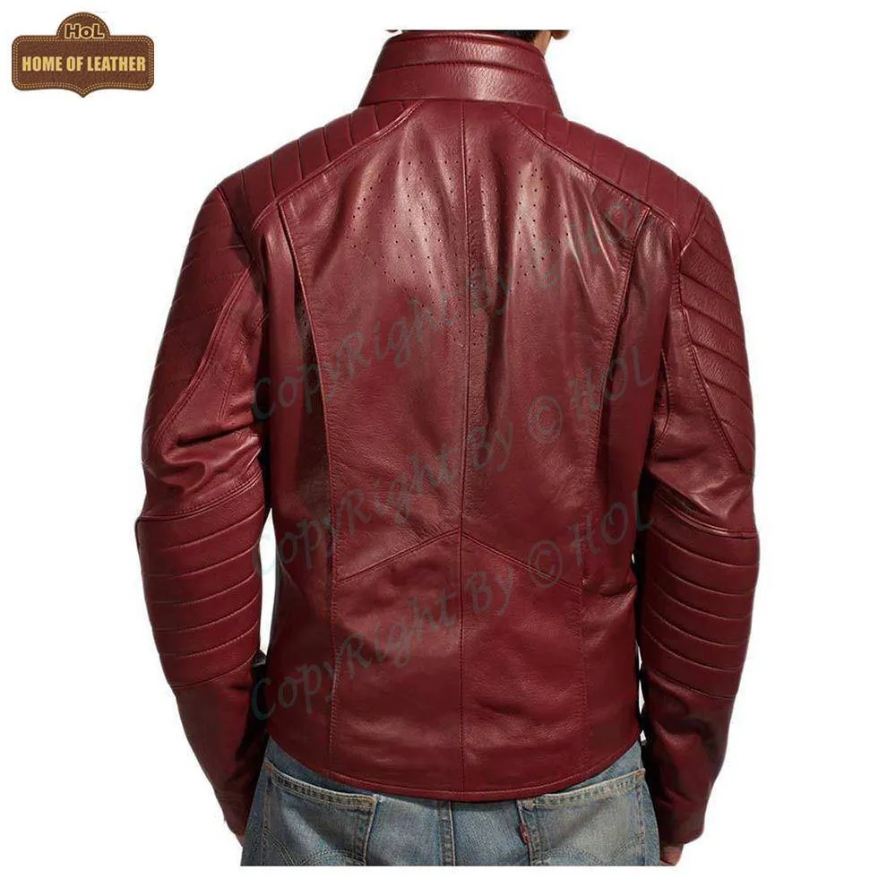 MMJ18 Superman Smallville Tom Welling Style Emblem Faux Leather Jacket