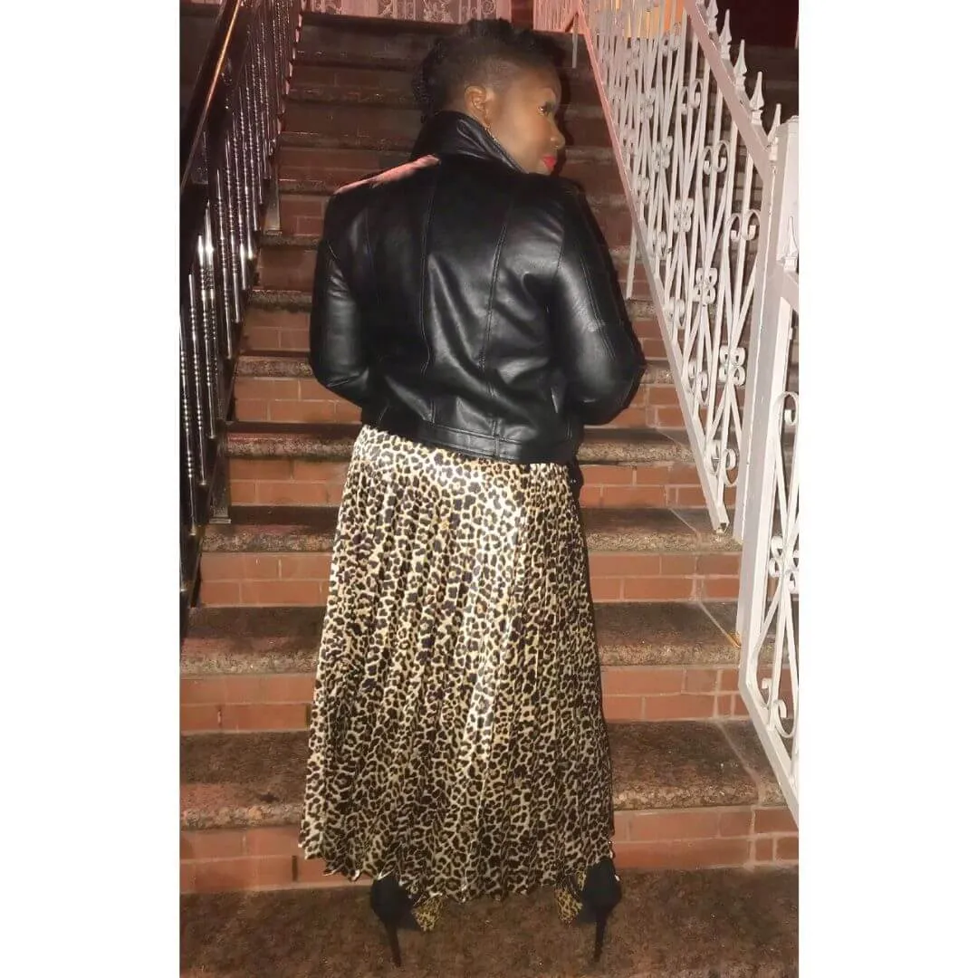 My Lady-Like Game is Fierce Leopard Skirt