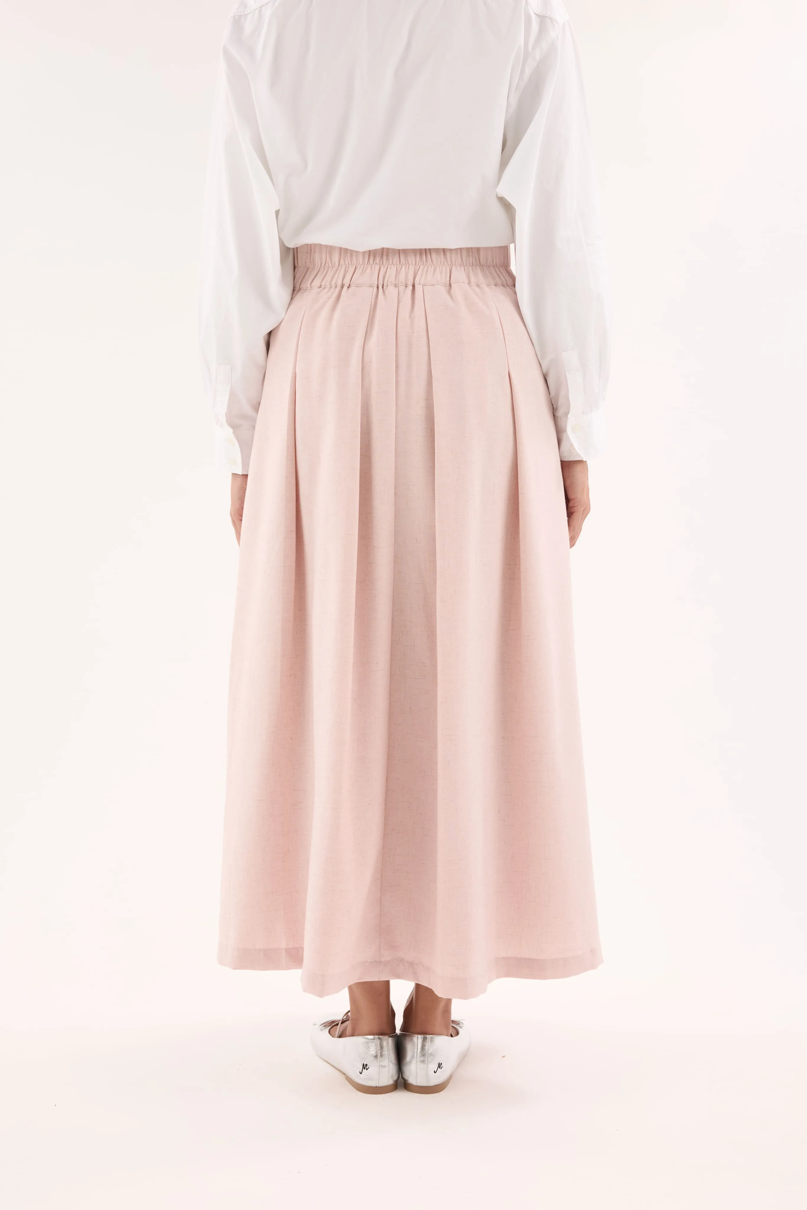 Nelly Pink Pleated Skirt