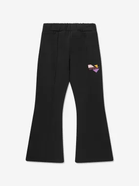 Off-White Girls Logo Geometric Flare Sweatpants in Black