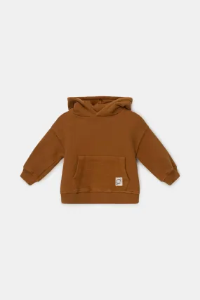 Organic plush baby hoodie