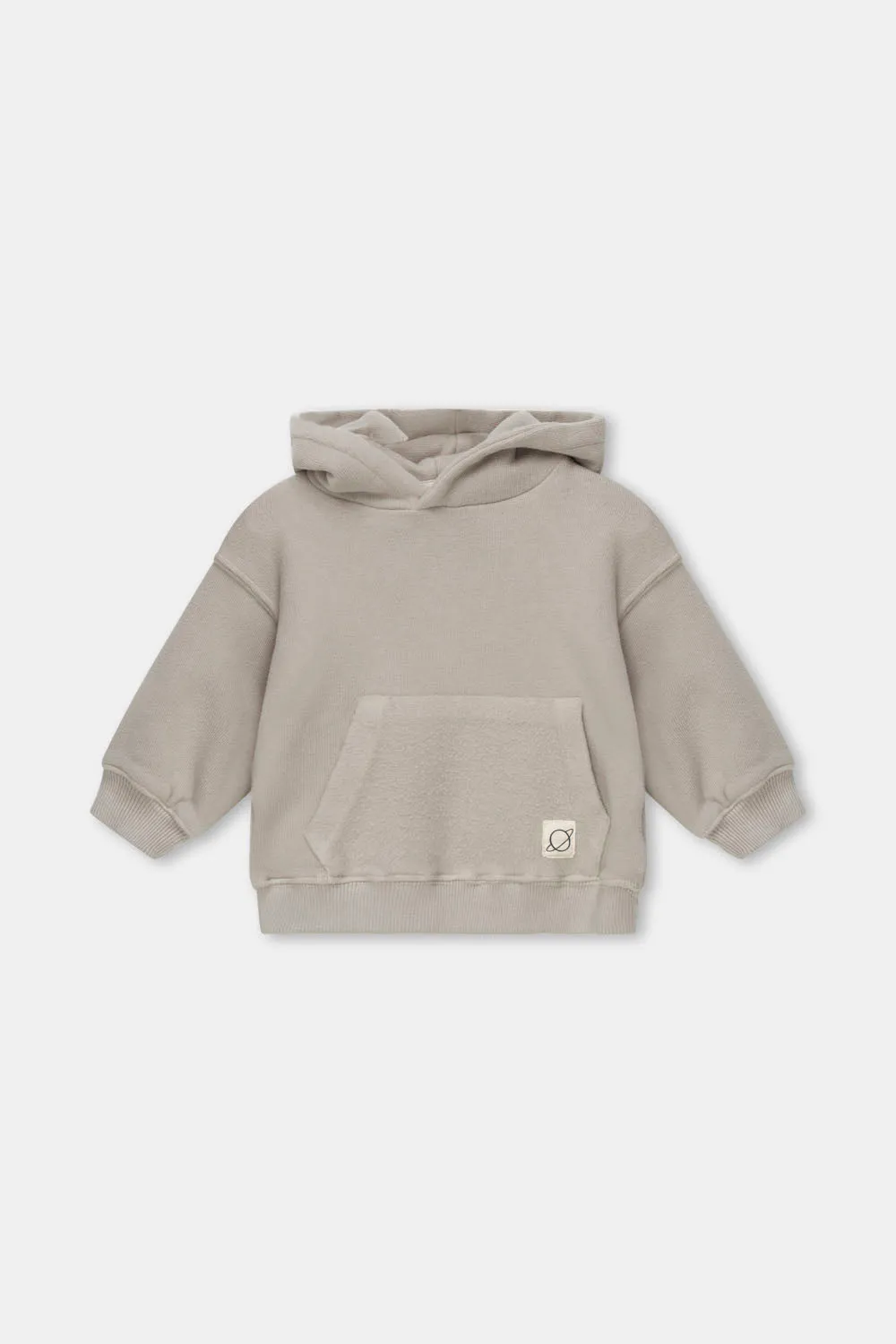 Organic plush baby hoodie