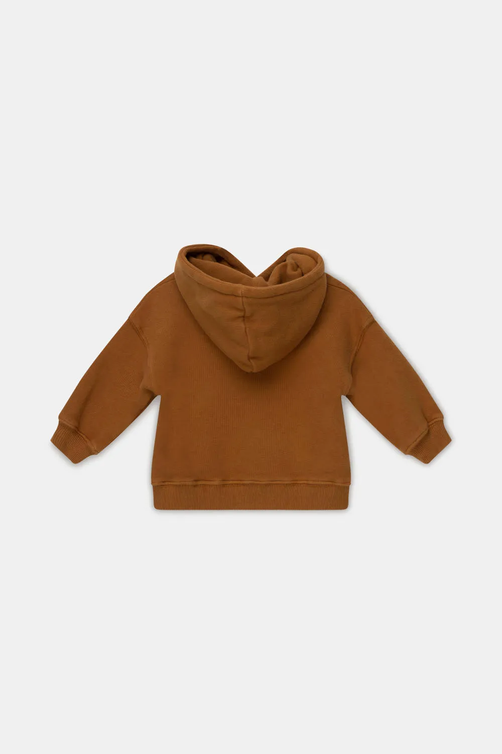 Organic plush baby hoodie