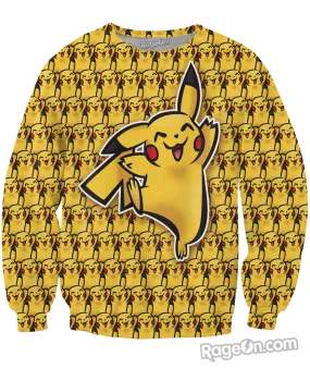 Peek-At-Chu Pikachu Crewneck Sweatshirt