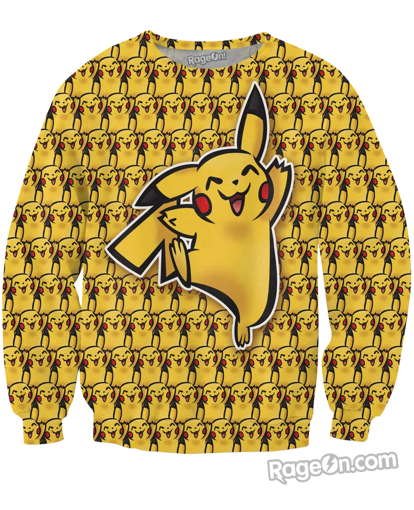 Peek-At-Chu Pikachu Crewneck Sweatshirt