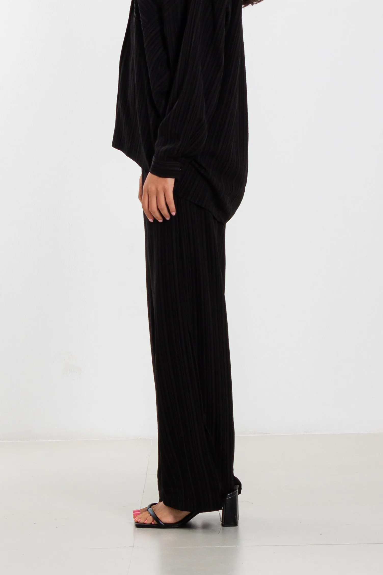 PLEATED HIGH WAIST TROUSERS