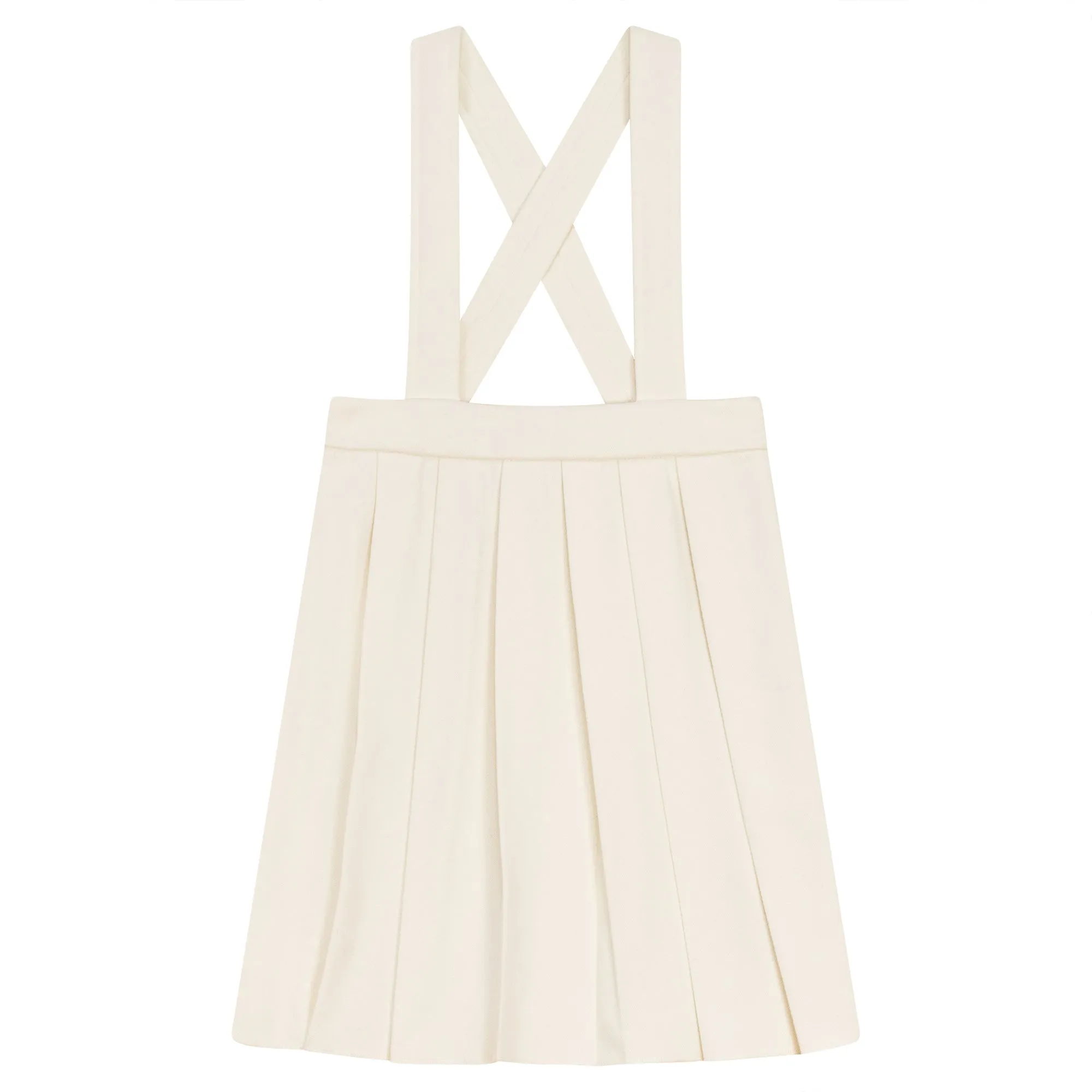 PLEATED SKIRT WITH SUSPENDERS