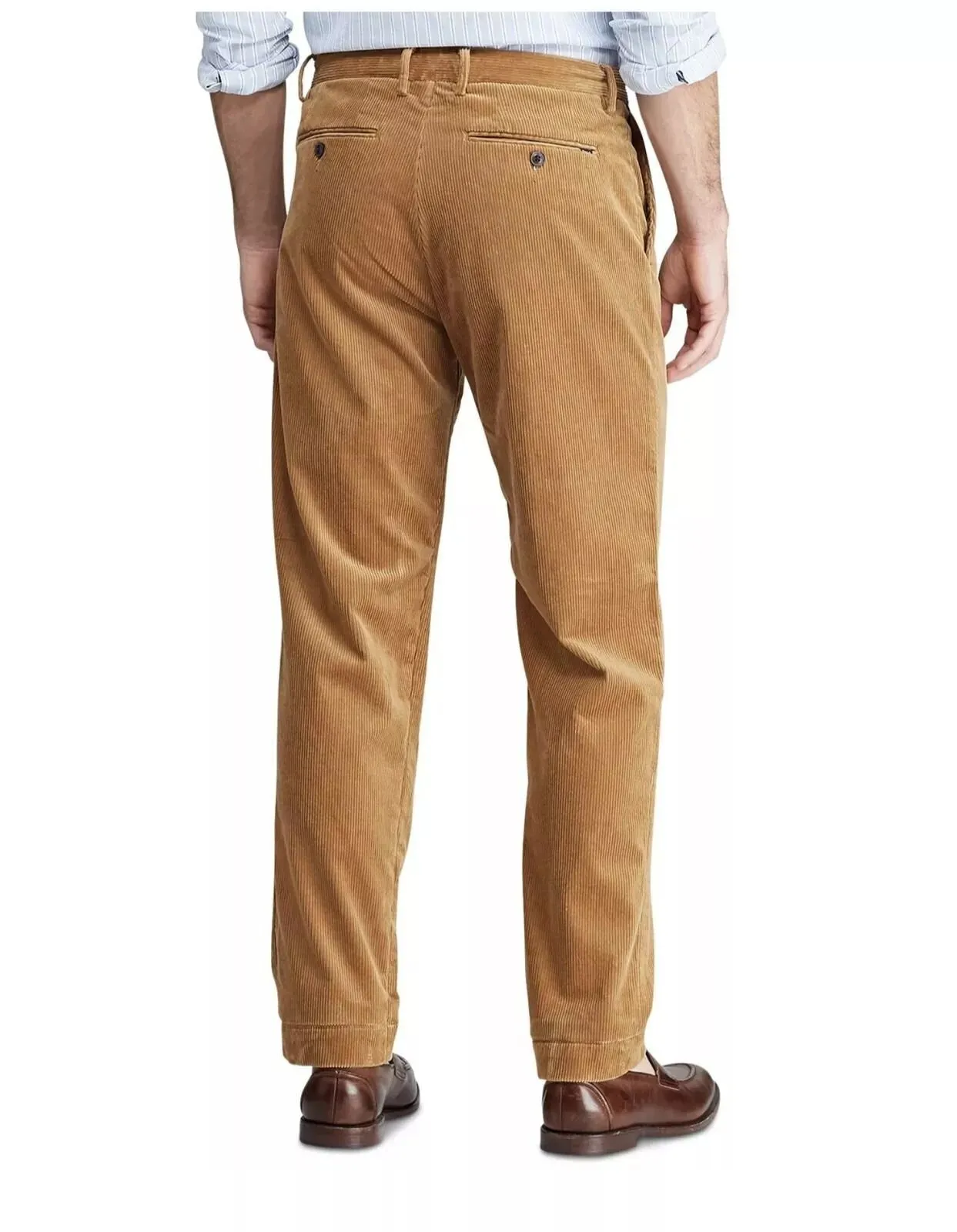 Polo Ralph Lauren Mens Slim Fit Corduroy Stretch Pants Brown 40 x 32