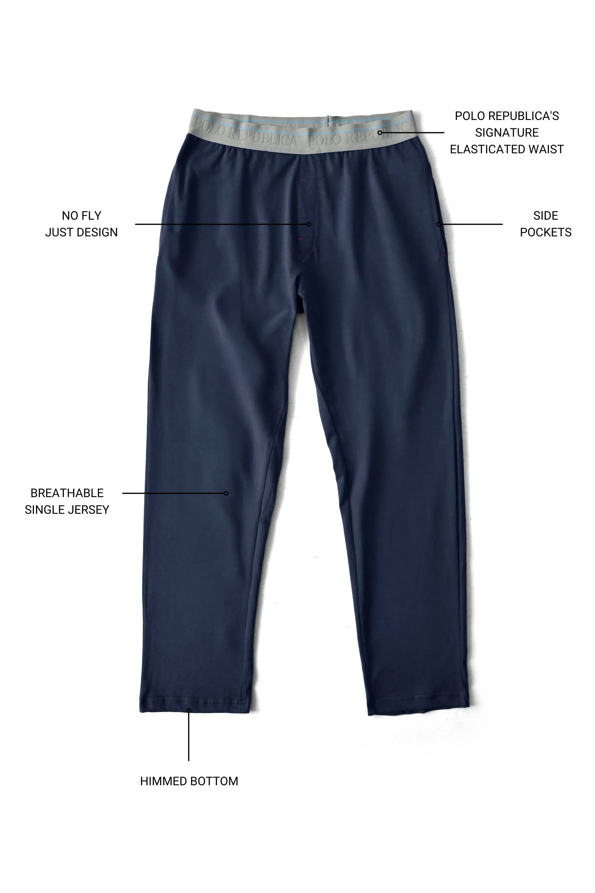 Polo Republica Men's Jersey Lounge Pants