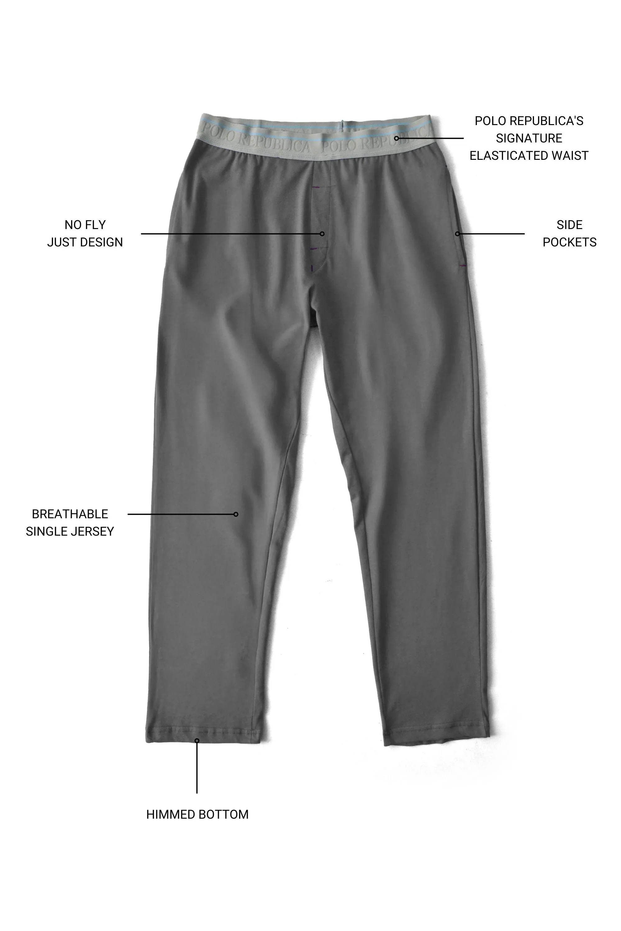 Polo Republica Men's Jersey Lounge Pants