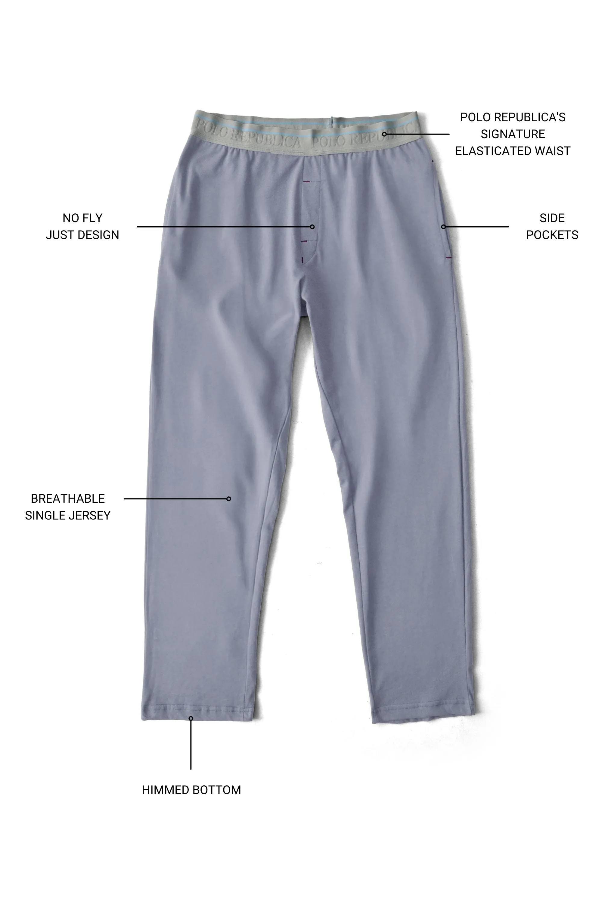 Polo Republica Men's Jersey Lounge Pants