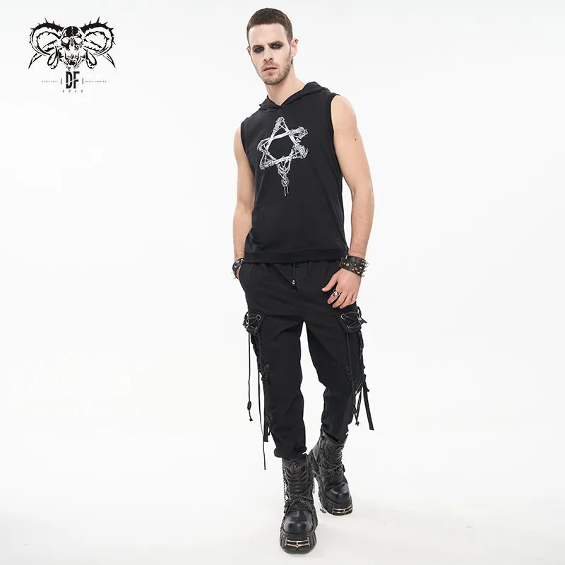 PT171 Pentagram Punk cargo pants for men
