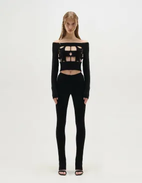 "Cross" Crop-Top