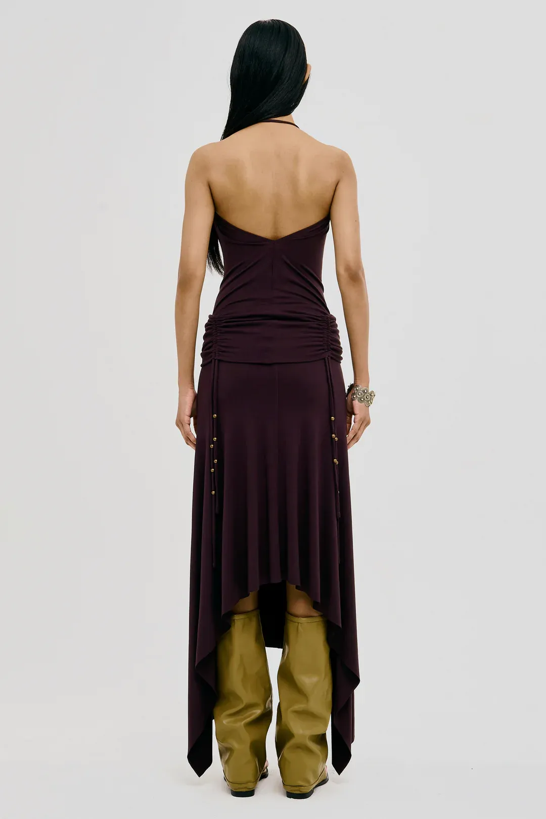 REVERENT MAXI SKIRT WINE