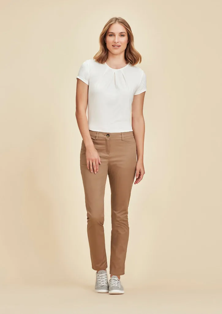 RGP263L - Biz Corporates - Womens Slim Leg Stretch Chino Pant