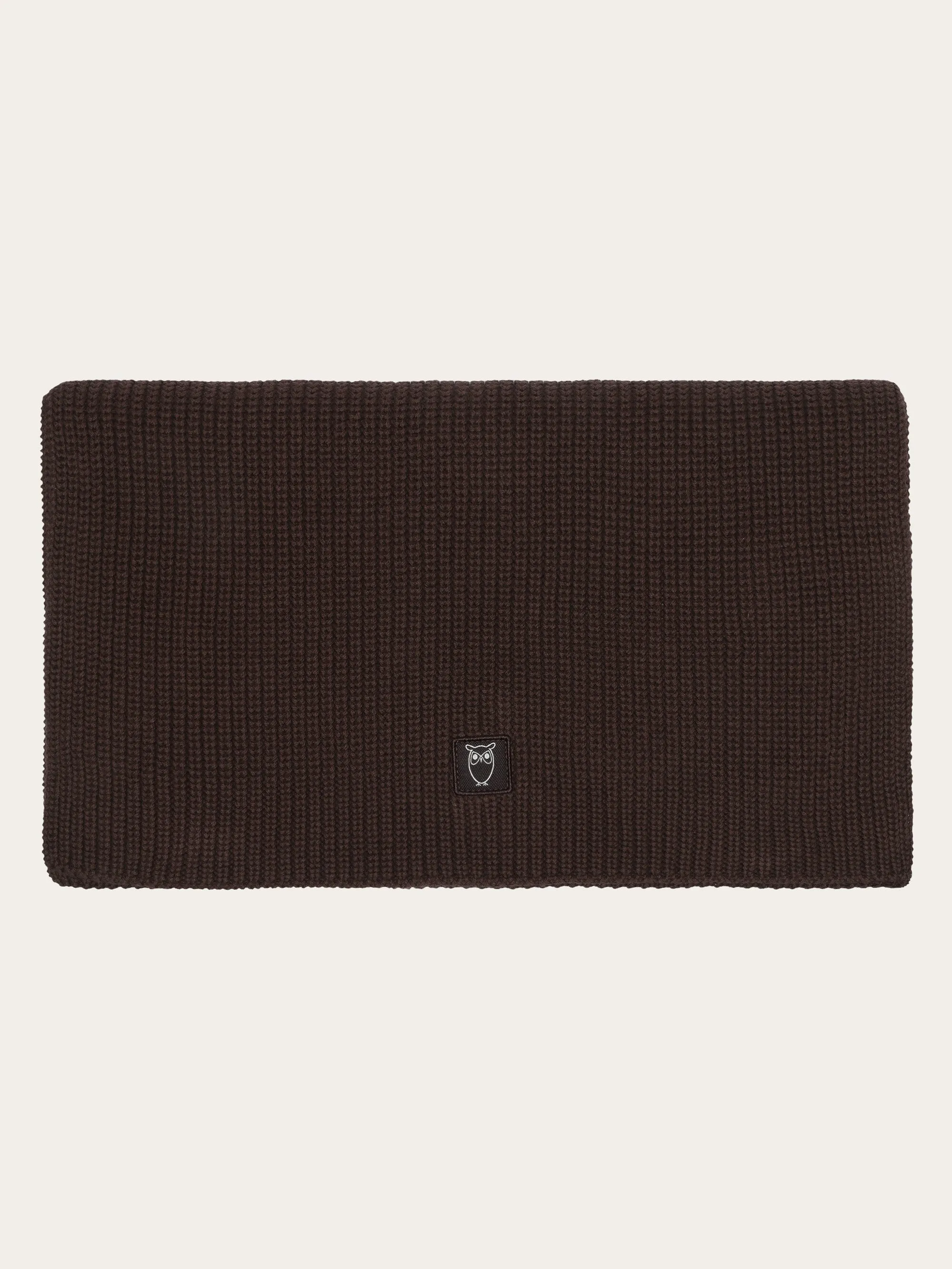 Rib knit scarf - Chocolate Plum
