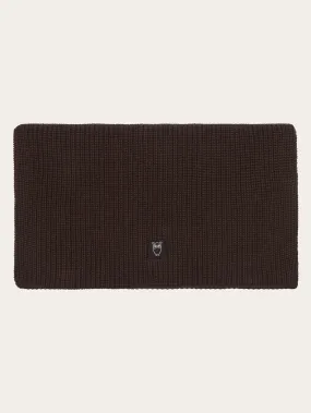 Rib knit scarf - Chocolate Plum