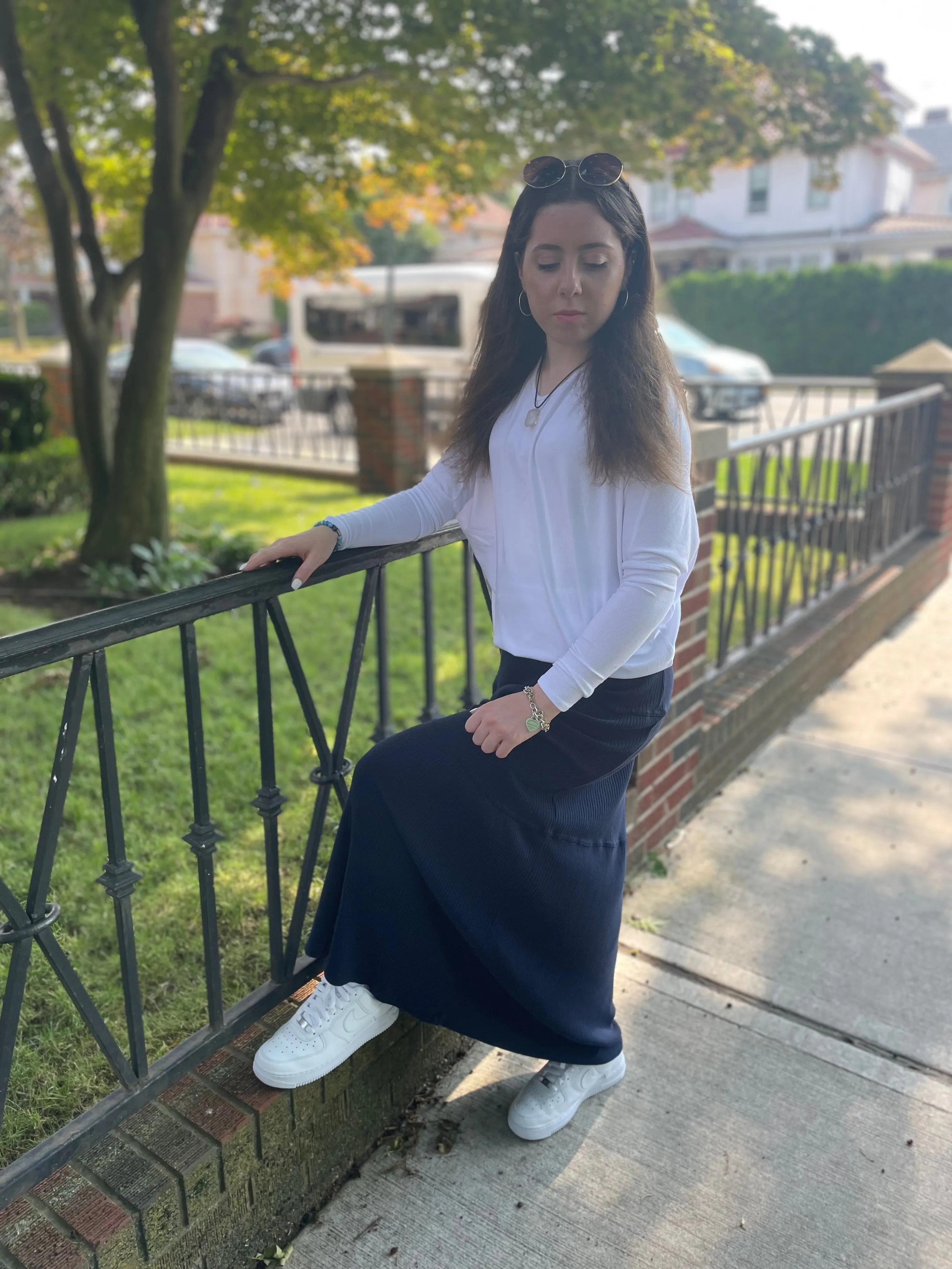 Ribbed Tiered Skirt