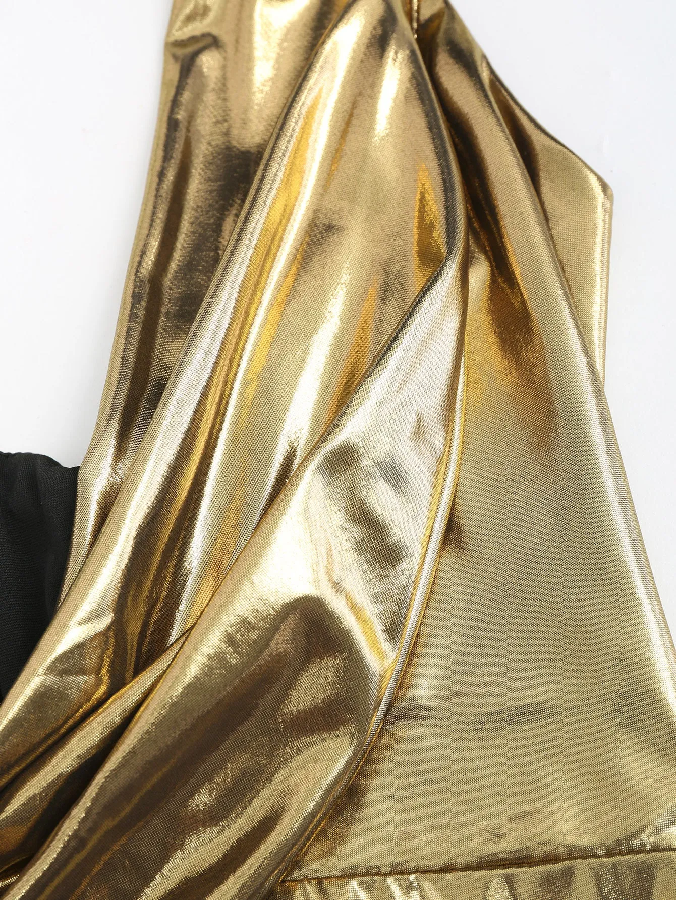Sexy Gold Slim Fit Halter neck Sheath Party Dress
