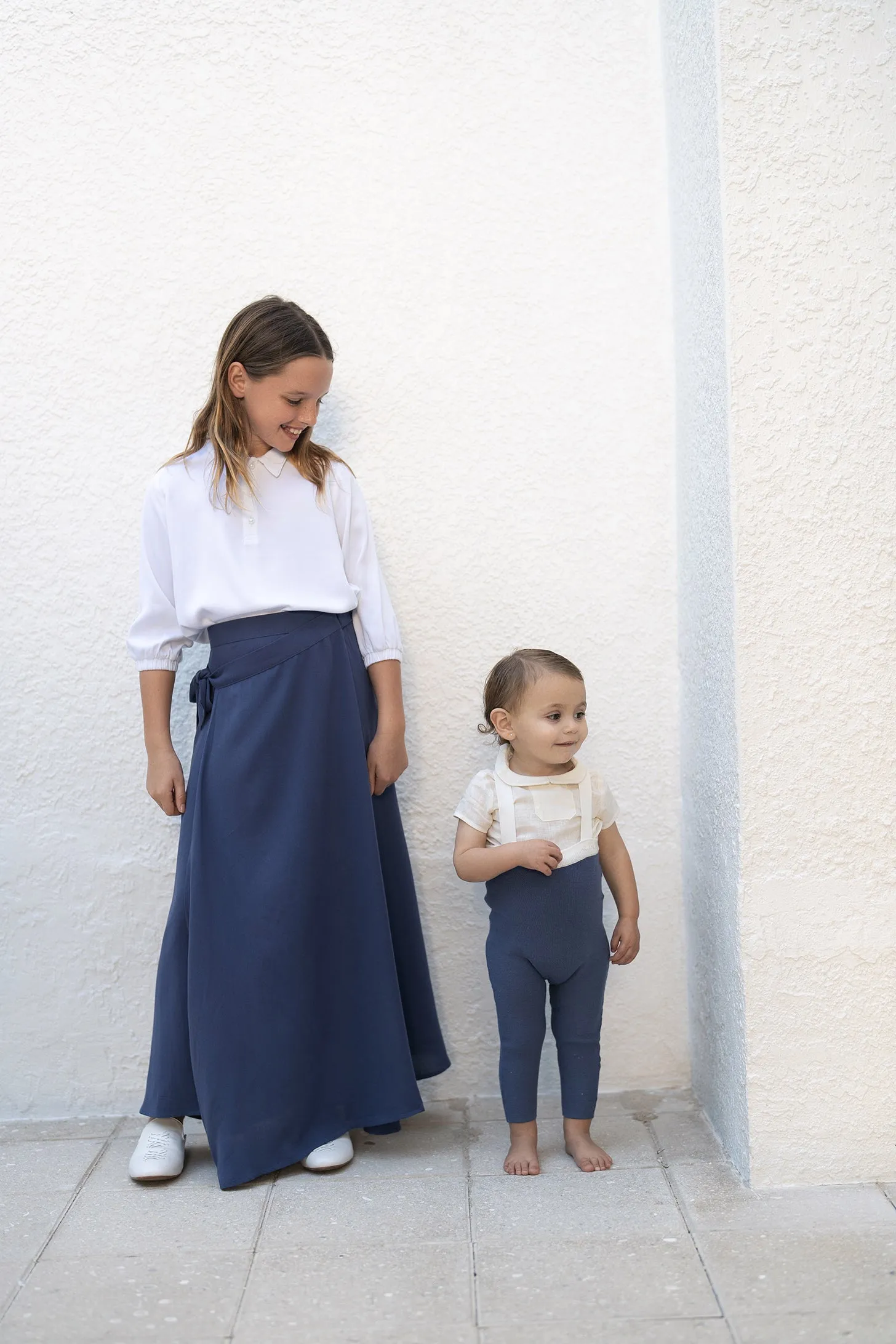 skirt maxi wrap tie - blue-19