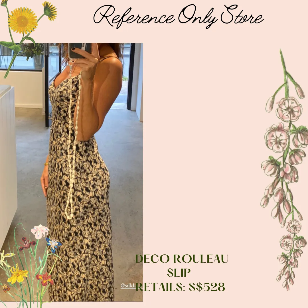 Sl Deco Rouleau Slip Silk Dress