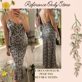 Sl Deco Rouleau Slip Silk Dress