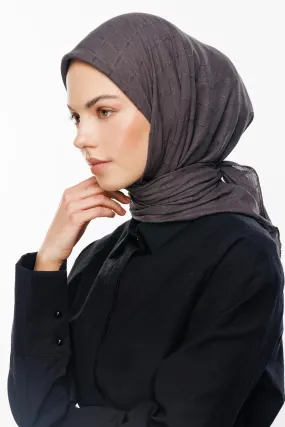 Smoked Bamboo Jacquard Square Scarf