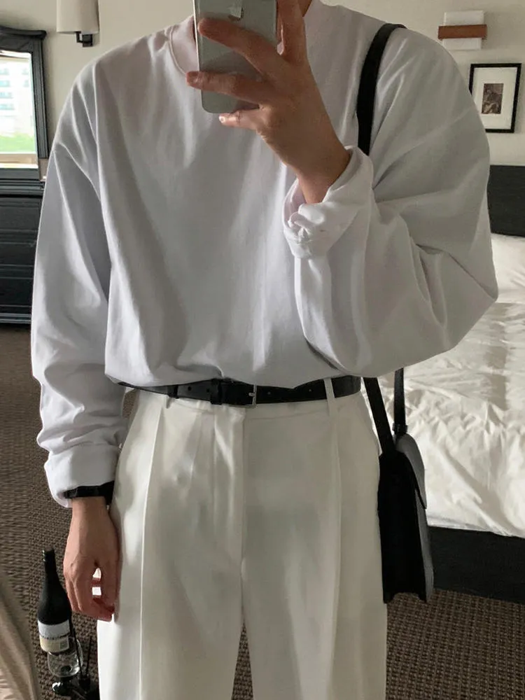 Solid Long Sleeve T -shirt or2753