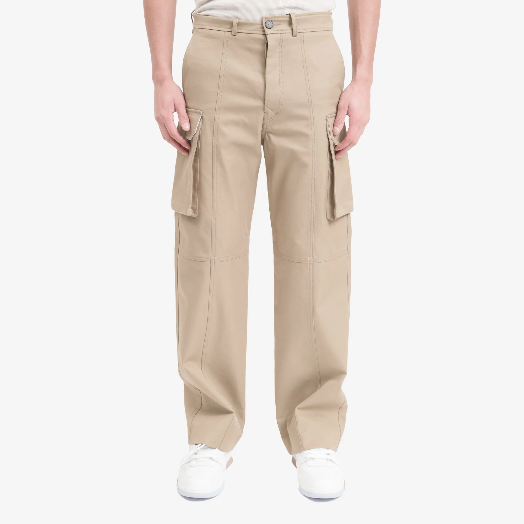 Stitch Detail Flap Pocket Trousers