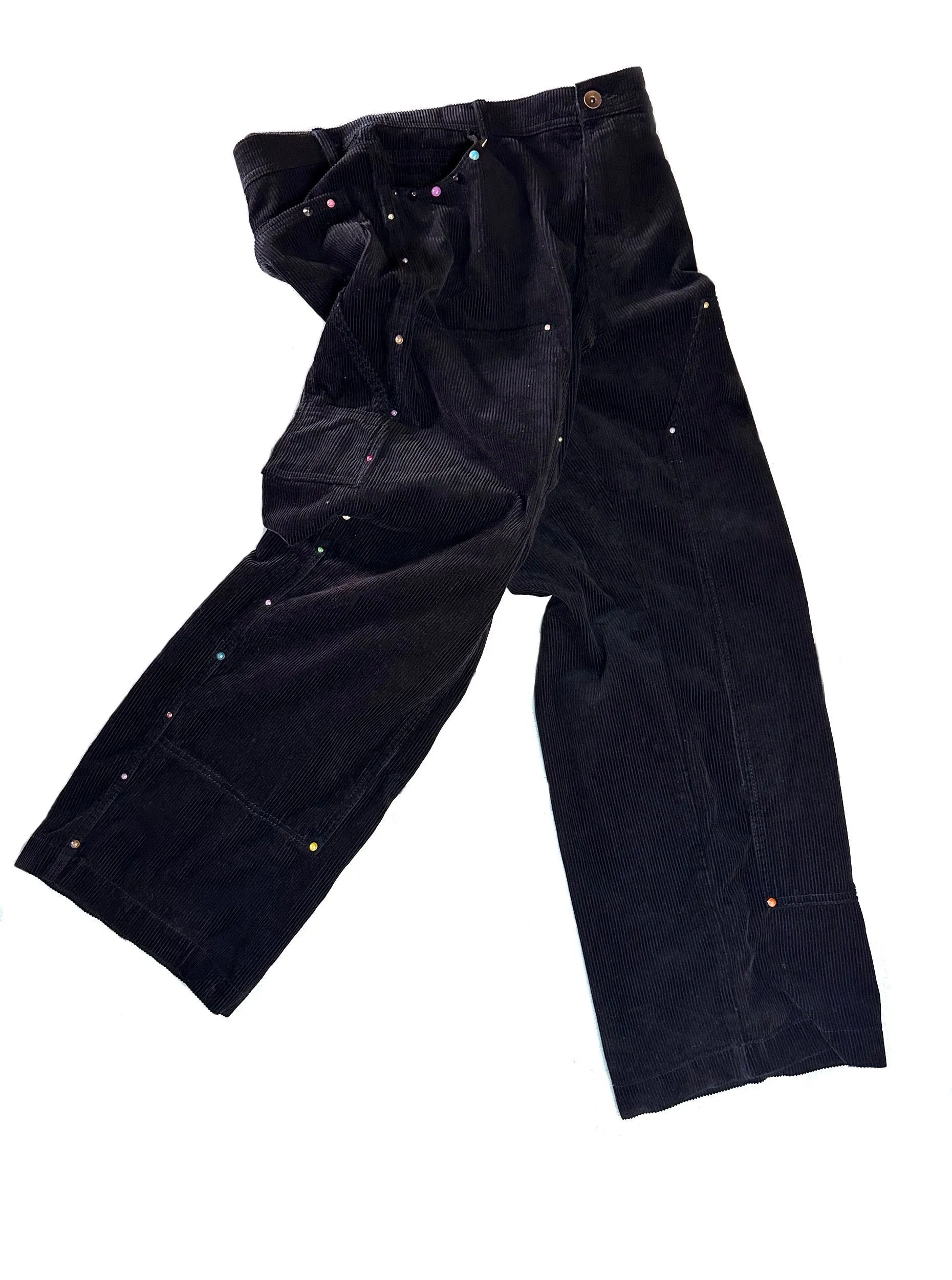 Studded corduroy