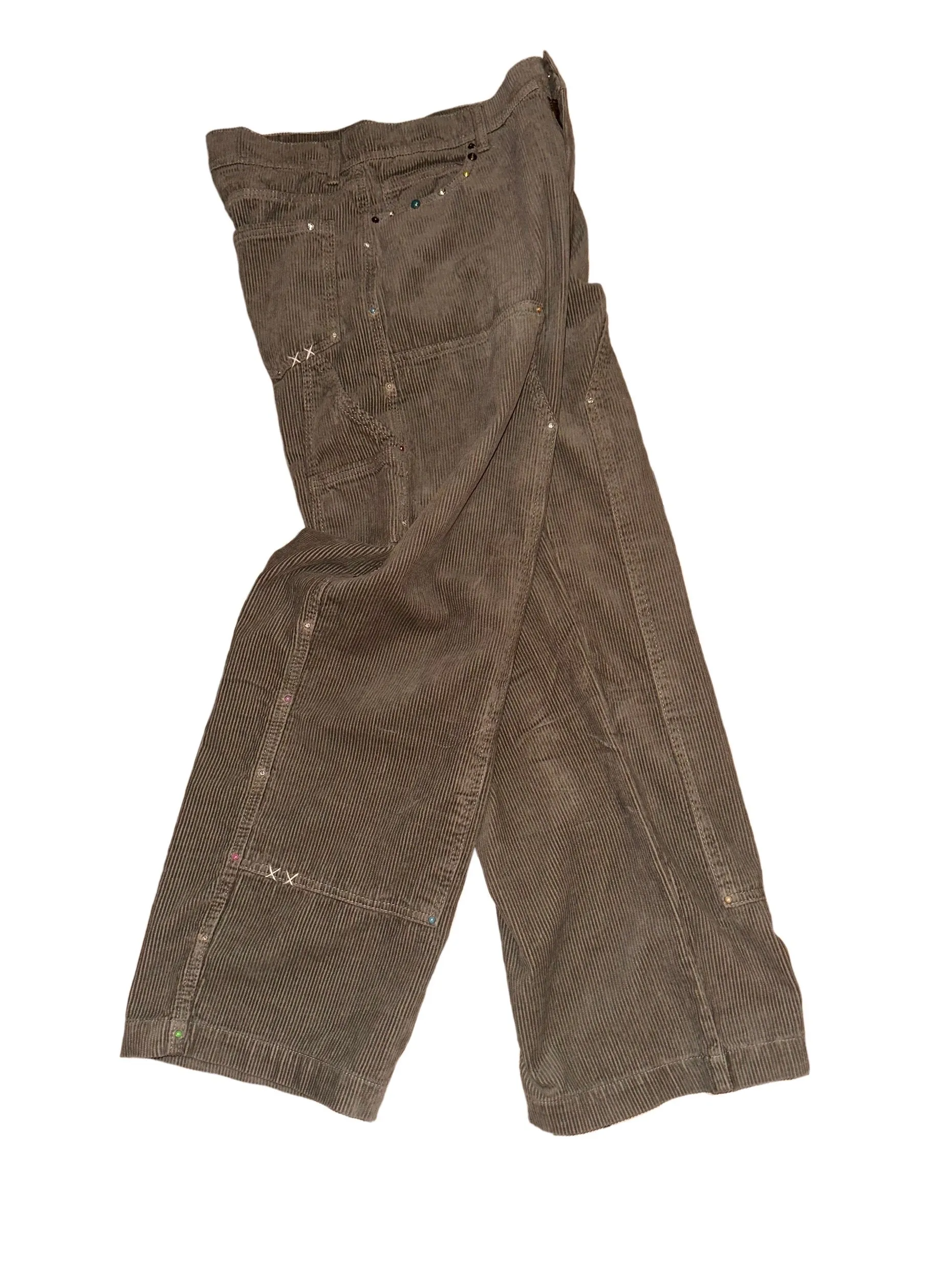 Studded corduroy