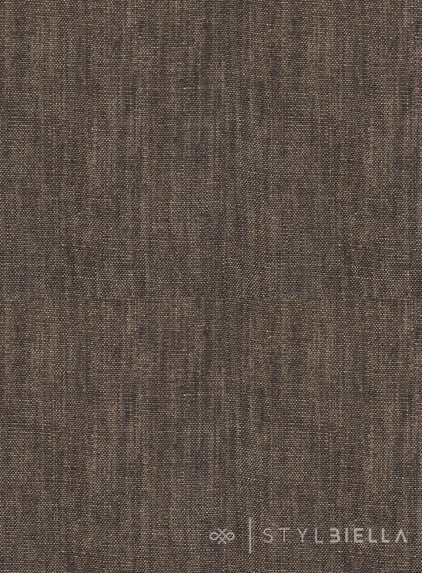 Stylbiella Spring Brown Linen Suit