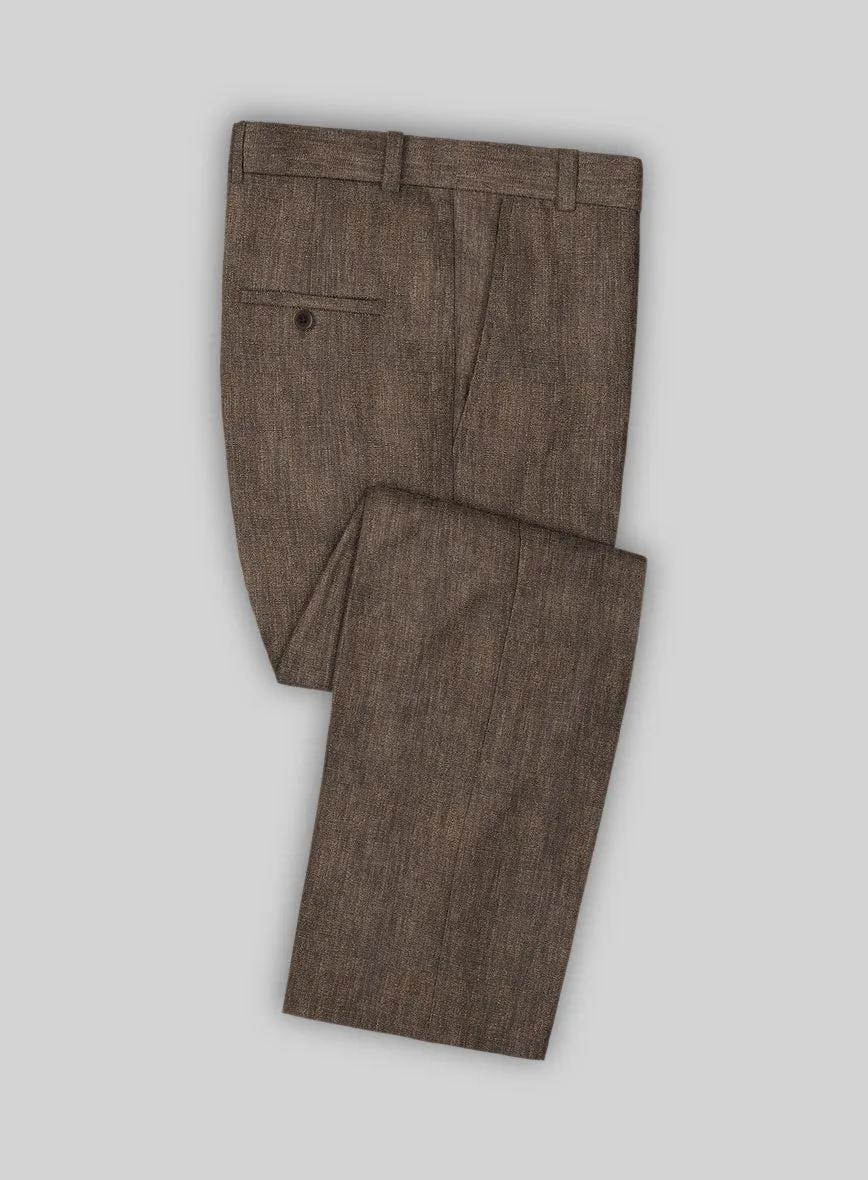Stylbiella Spring Brown Linen Suit