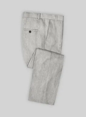Stylbiella Spring Gray Linen Pants