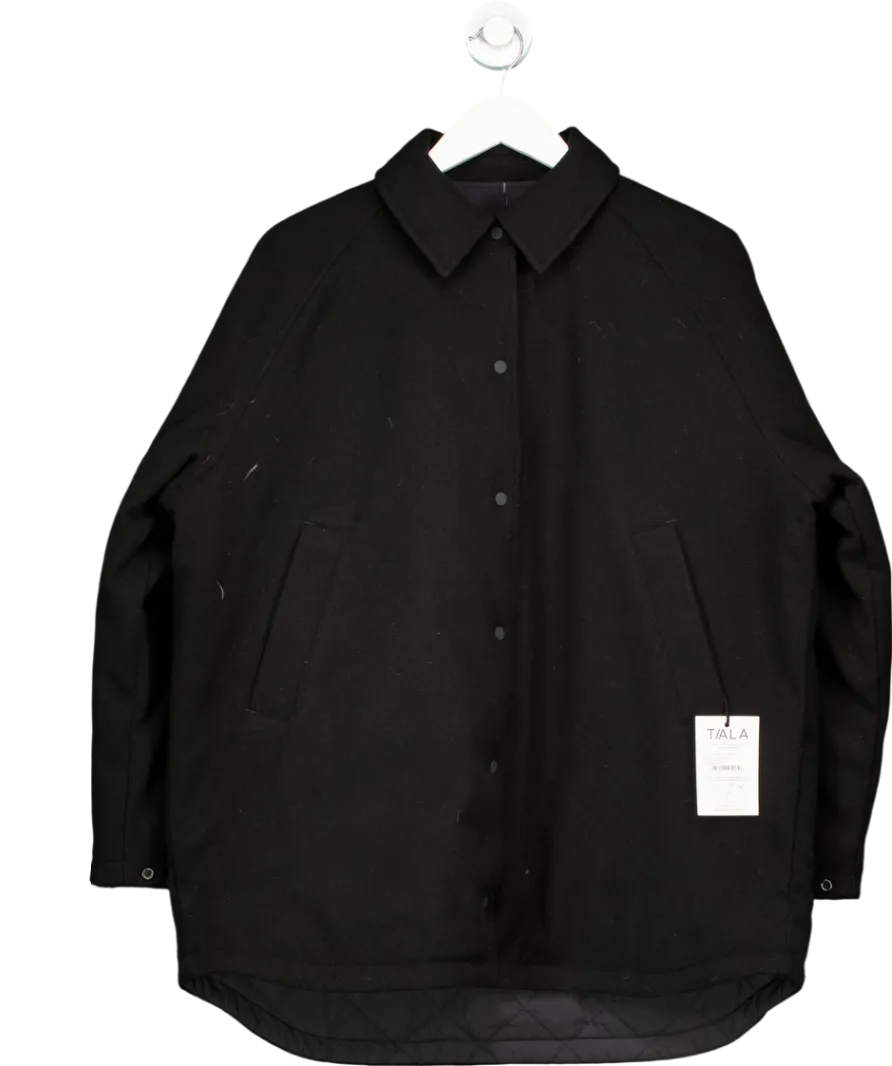 T/ALA Black Quilted Reversible Barn Jacket UK S