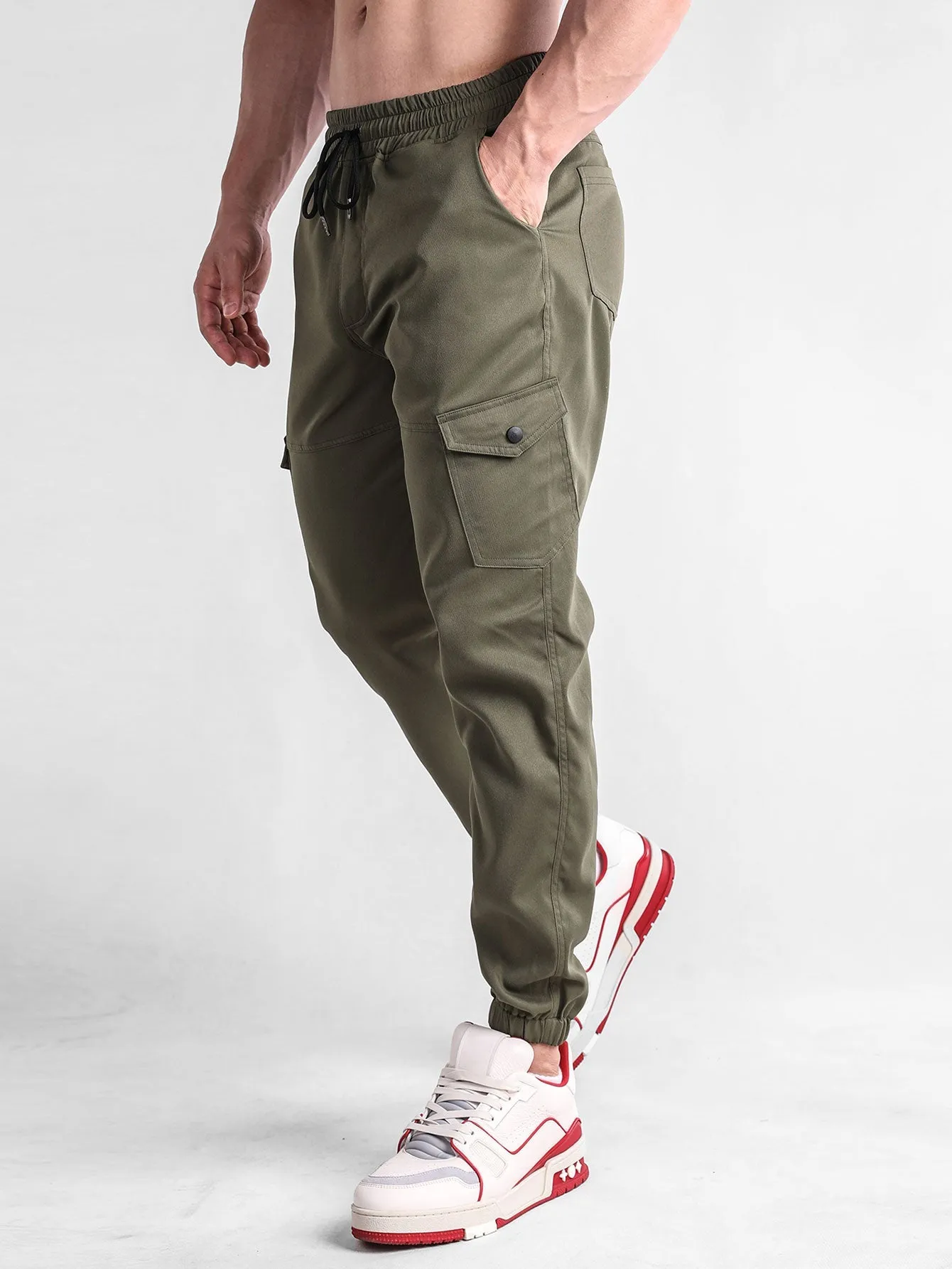 Teddy Lined Chino Jacket & Chino Cargo Jogger Pants